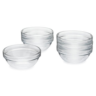 KITCHEN SUPPLY WHOLESALE Glass Mixing Bowl Set (Set of 6)