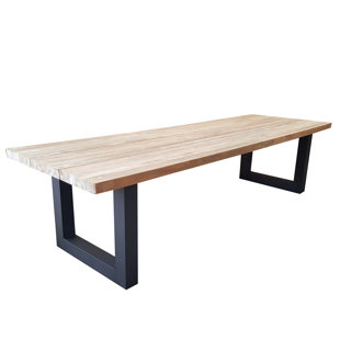 PADMAS PLANTATION Jaelyn OUTDOOR VITTORIA RECLAIMED TEAK DINING TABLE - 98.5