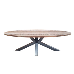 PADMAS PLANTATION Jaelyn BIANCA RECLAIMED TEAK DINING TABLE - 95