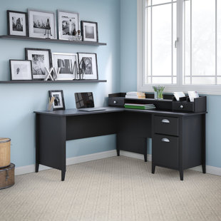 KATHY IRELAND HOME BY BUSH FURNITURE Connecticut L-Shaped Credenza desk