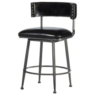 WILLISTON FORGE Swivel Upholstered 26" Counter Stool