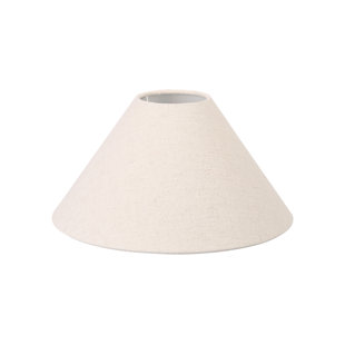 WADE LOGAN Abirad 19cm H Cotton Empire Lamp Shade ( Uno ) in Hopsack Beige