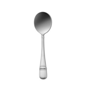 Satin Astragal Round Bowl Soup Spoons by Oneida (18/10) (Set of 12)