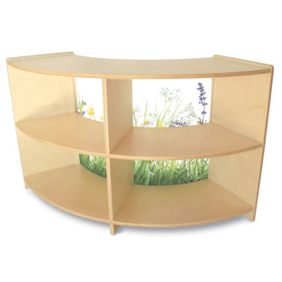 WHITNEY BROTHERS® Nature View Curve in 4 Compartment Shelving Unit