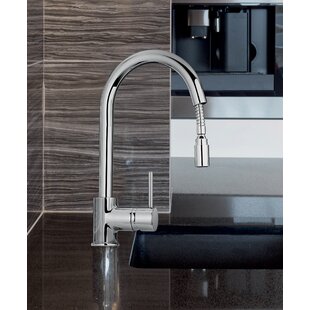 LATOSCANA Pull Down Single Handle Kitchen Faucet with Side Spray