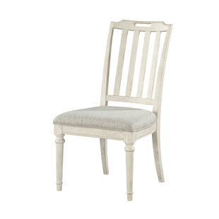PANAMA JACK HOME COLLECTION Sonoma Slat Back Side Chair in Antique White (Set of 2)