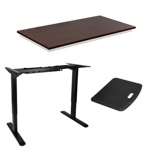 MOUNT-IT Height Adjustable 3 Piece Standing Desk Set