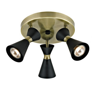 ADDINGTON PARK 9.29'' 3 -Light Standard Track Lighting Track Kit with Dimmable and Adjustable Head