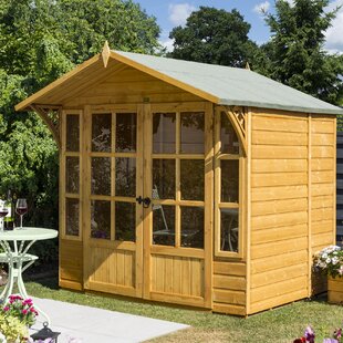 ROWLINSON 9 ft. W x 7 ft. D Solid Wood Storage Shed