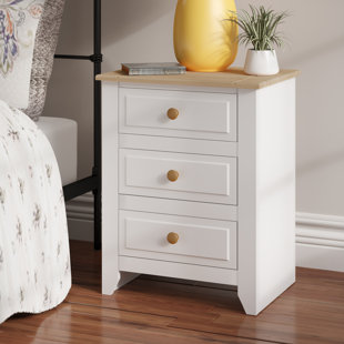 AUGUST GROVE Katalina 3 Drawer Bedside Table