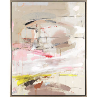 CHC ART, INC. " Pink Horizon " Painting Print