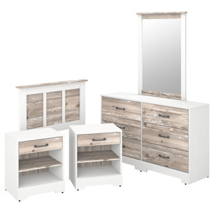 KATHY IRELAND HOME BY BUSH FURNITURE River Brook 5 Piece Dresser Set