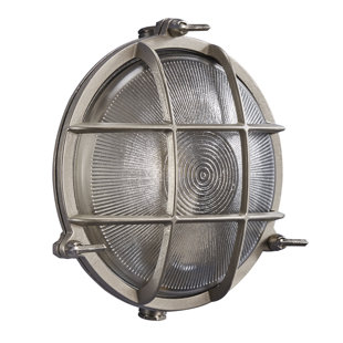 BREAKWATER BAY Finbar Nickel 10cm H Outdoor Bulkhead Light