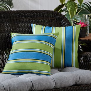 GREENDALE HOME FASHIONS Indoor/Outdoor Reversible Throw Pillow (Set of 2)