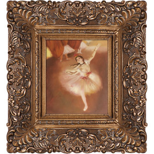 VAULT W ARTWORK Star Dancer (on Stage) Framed On Canvas by Edgar Degas Painting