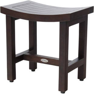 AQUA TEAK Sumba Lotus 18" W Teak Shower Bench