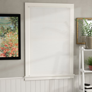 SYMPLE STUFF Shavonne Light Filtering Pure White Cellular Shade