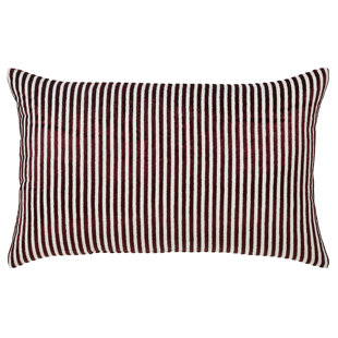 ORCHID LUX HOME Striped Polyester Throw Pillow