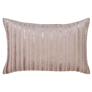 ORCHID LUX HOME Striped Polyester Throw Pillow