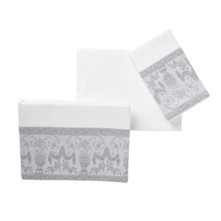 ORCHID LUX HOME Promenade 100% Cotton Sateen Flat Sheet