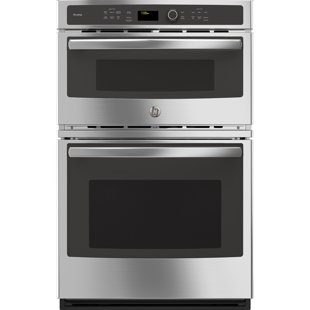 GE PROFILE™ 27" Self-Cleaning Convection Electric Wall Oven with Built-In Microwave