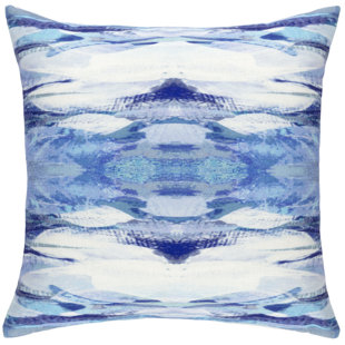 PINE CONE HILL Optic Blue Polyester Indoor/Outdoor Throw Pillow