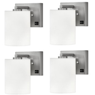 MEDALLION LIGHTING Azure Collection Plug-in Armed Sconce (Set of 4)