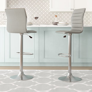 METRO LANE Greta Height Adjustable Swivel Bar Stool (Set of 2)