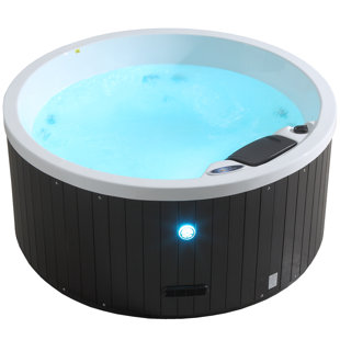Canadian Spa Co Okanagan 120 Volt 4 Person - Person 10 - Jet Acrylic Round Plug And Play Hot Tub with Ozonator