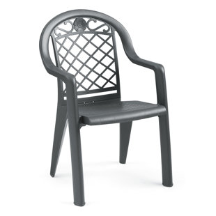 GROSFILLEX EXPERT Grosfillex Savannah Stacking Patio Armchair (Set of 4)
