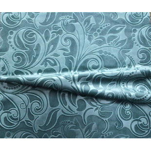 UNIQUE QUALITY FABRICS Brocade Scroll Velvet Fabric, Embossed Material for Upholstery, Drapery, Slipcovers, Tablecloths,