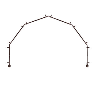 CANORA GREY Jalissa Stainless Steel Adjustable Single Curtain Rod