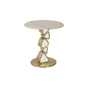 PHILLIPS COLLECTION Pebble Marble End Table