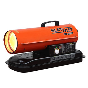 HeatFast 75000 BTU Kerosene Utility Space Heater with Adjustable Thermostat and with Digital Display