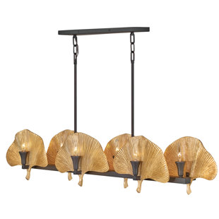 FREDRICK RAMOND Cera 12 - Light Dimmable Square / Rectangle Chandelier