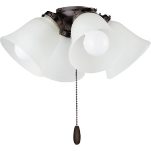MAXIM LIGHTING Basic-Max 15'' 4 - Light Branched Ceiling Fan Light Kit