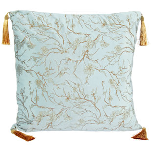 BLOOMSBURY MARKET Hartline Floral Square Throw Pillow Cover