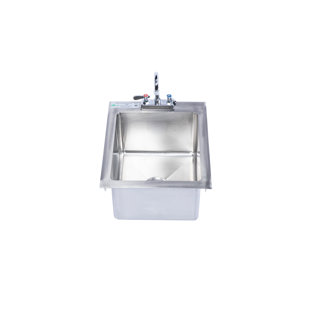 RESTAURANT SUPPLY DEPOT 20.5" L x 17" W Drop-In Bar Sink with Faucet