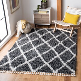 EBERN DESIGNS Chouchanik Looped/Hooked Grey Rug