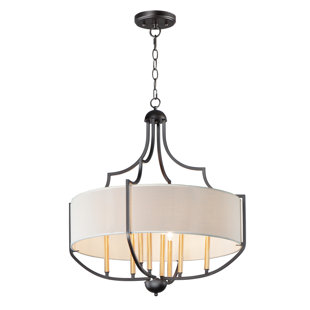 MERCER41 Galles 8 - Light Dimmable Drum Chandelier