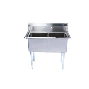 RESTAURANT SUPPLY DEPOT 32.5'' L x 19'' W Stainless Steel Free Standing Bar Sink