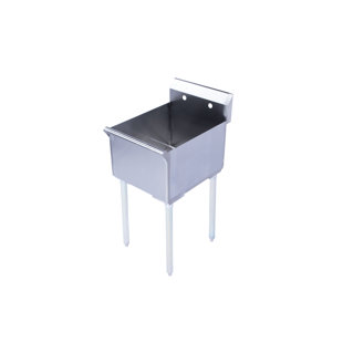 RESTAURANT SUPPLY DEPOT 15.5'' L x 12'' W Steel Free Standing Bar Sink