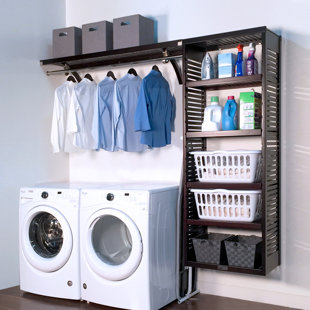 John Louis Home Solid Wood Laundry Room Organizer