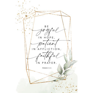 DEXSA Be Joyful in Hope Wood Plaque Wall Décor