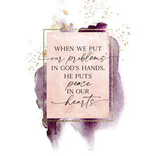 DEXSA When We Put Our Problems in Wood Plaque Wall Décor