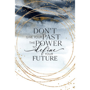 DEXSA Don't Give Your Past Wood Plaque Wall Décor