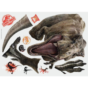 ROOM MATES Jurassic World Fallen Kingdom T-Rex Giant Peel and Stick Wall Decals by RoomMates