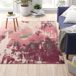 MERCURY ROW Flachgewebe-Teppich Orian in Rosa/Grau/Elfenbeinfarben