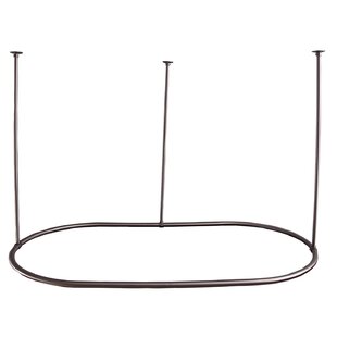 BARCLAY 72'' Oval Shaped Fixed Shower Curtain Rod