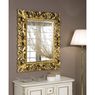 ASTORIA GRAND Boettcher Wood Flat Wall Mirror